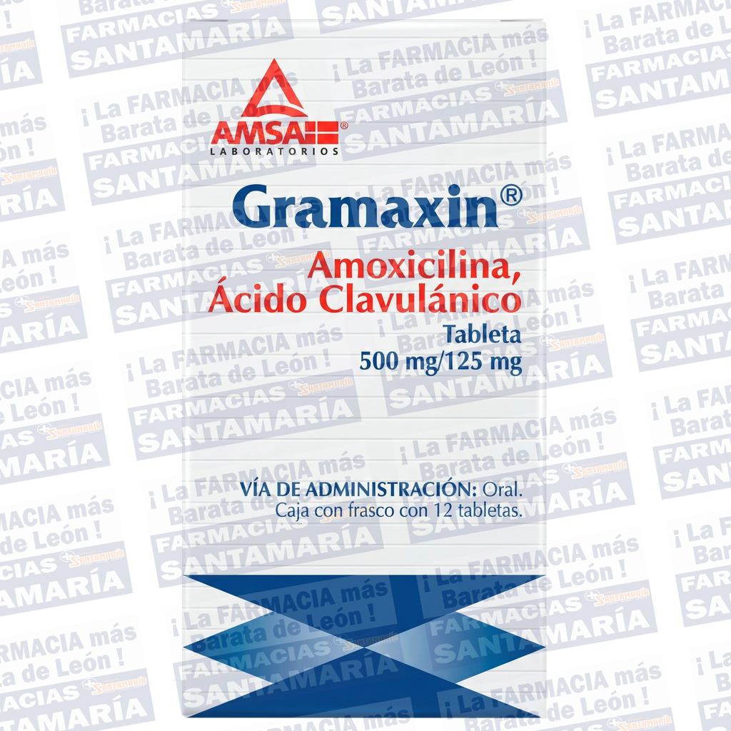 AMOXICILINA/AC CL 500MG TABLETA  C/12